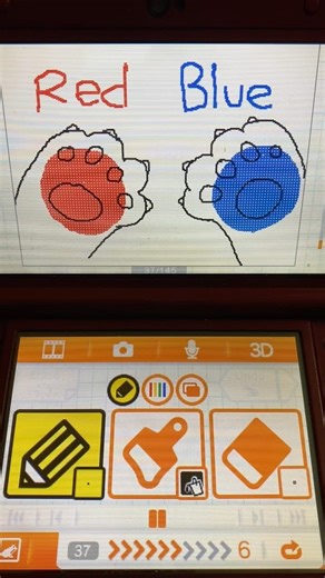 Red+Blue = Purple #flipnote #animation