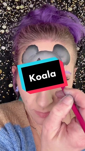 Koala Face Paint Design Tutorial
