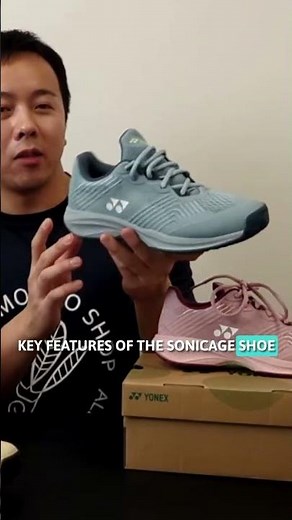 The Yonex Power Cushion Sonicage all-court shoes deliver comfort, stability, and serious grip Find