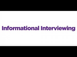 Informational Interviewing Tips