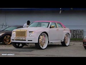 WhipAddict: Crazy Custom Chrysler 300 Phantom on Starr Wheel 30s! Wide Body and Glass Roof!