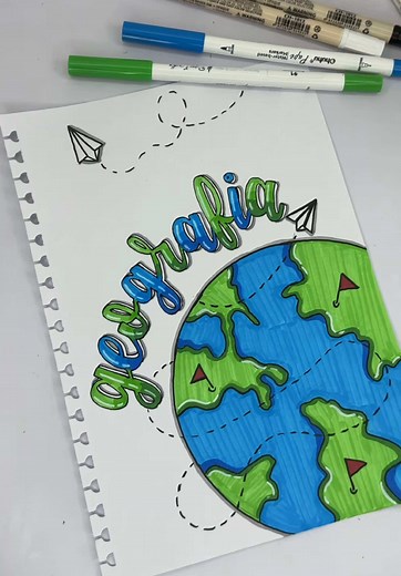 Ideias Criativas de Capa Para Matérias de Geografia