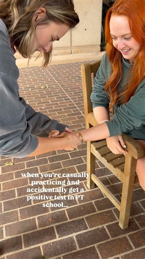 Morgan Wolf on Instagram: "POV: You’re a DPT student practicing special tests and accidentally get a positive Allen test on your friend 👀 The Allen Test assesses the radial and ulnar arteries. We hold both, have the patient repeatedly open/close their hand, then release one artery at a time to observe the return of circulation. When they pump their hand it turns white, and when the pt stops holding their artery, the color returns. While this doesn’t diagnose anything by itself, it’s a great rem