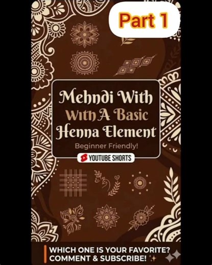 How to draw Basic Mehndi Elements (Part 1) 😍
