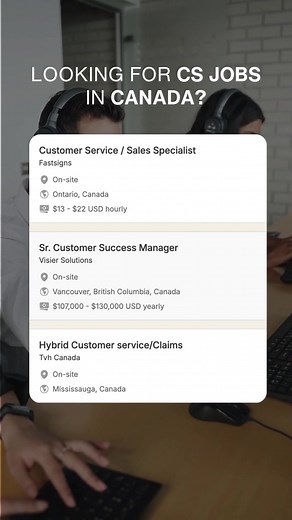 Looking for a new opportunity in Canada? 🌟 Discover top customer service jobs that could be your next big move! From call centers to tech support, explore roles that value your skills and passion for helping others. Ready to start your journey? 🚀 #CustomerJobs #CanadaCareers #CustomerService #JobOpportunities #WorkInCanada