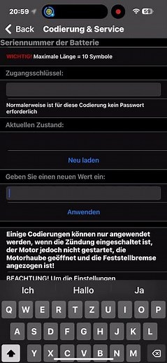 Batterie anlernen mit Car Scanner Pro - Grand California / Crafter
