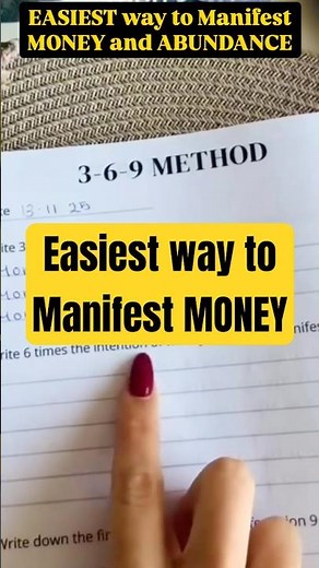 369 Manifestation Method 💫 Manifest Anything Fast | Law of Attraction #shorts #manifestation