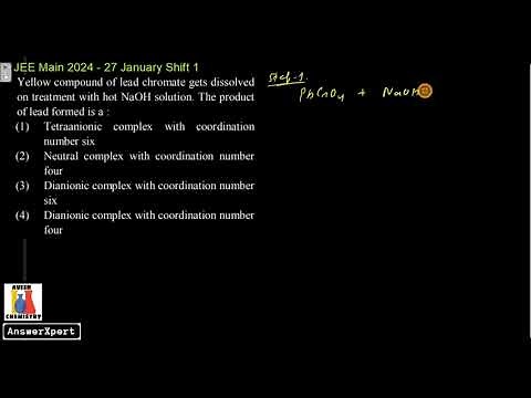 Yellow compound of lead chromate gets dissolved on treatment with hot NaOH solution. The product of