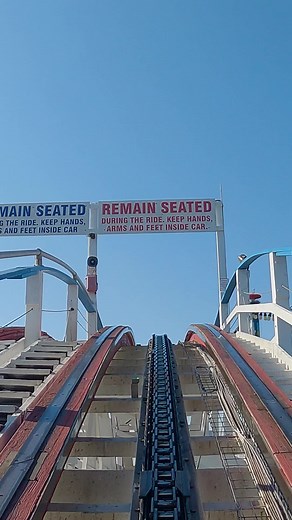 Take a ride on The Racer! #rollercoaster #thrill #thrillride #themepark #amusement #KingsIsland #race