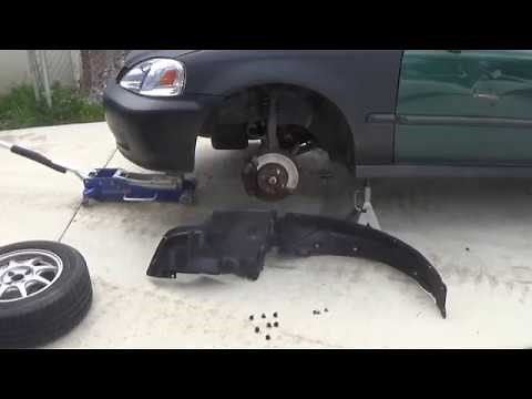1999 Honda Civic Installing fender splash shield