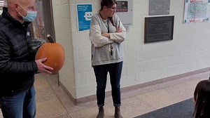 7.6K views · 222 reactions | Reid and Ben: It’s pumpkin delivery day! We popped by Lord Strathcona, Ecole Maple, Cataraqui Woods Elementary, St. Paul Catholic, and Quintilian School and had suuuuch a great time with the students. Check it! We also can’t thank Jason Bellamy at Foodland enough for donating SO many pumpkins to our little mission. Such a great community-minded place to have in our area. Stay tuned! We’ll do some more trips next week.  | Kingston's 98.3 FLY FM | Facebook