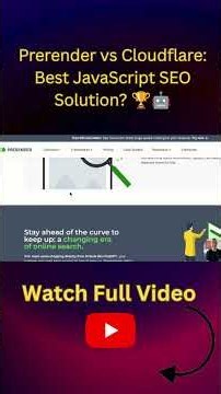 Prerender vs Cloudflare Best JavaScript SEO Solution 🏆🤖