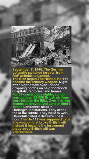 The Heinkel He 111 Bombed London for 57 Nights Straight — And Failed to Break Britain