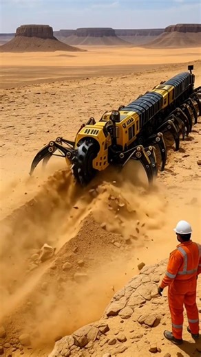 Giant Yellow Monster Machine Cutting Deep Trench USA Ultimate ‍♂️⚙️#MonsterMachine #Trencher #ConstructionMachines #HardWork #MegaWorkSite #EngineeringPower #MachineAction #EarthCutting #HeavyDuty #DesertConstruction #MachineryLovers #RealisticShot #ViralMachine #DailyConstruction #PowerEngineering | Construction Vehicles | Facebook