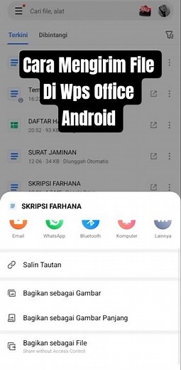 How to Send Files in Wps Office Android #wpsofficeandroid #wpsoffice #sendfiles