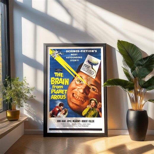 The Brain From Planet Arous Poster: 1950s Sci-fi B-movie - Etsy