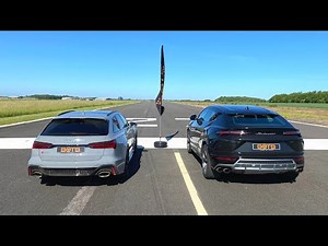 DRAG RACE! 2020 AUDI RS6 VS LAMBORGHINI URUS!