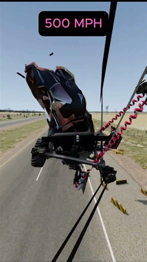 10 MPH to 1000 MPH Crash Test…The Damage Gets INSANE 💥🚗 #beamngdrive #crashdrive #beamngexperiments