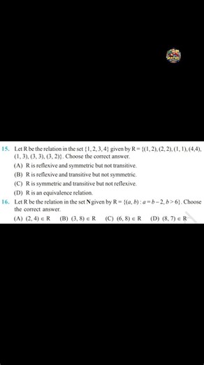 Relation and functions from NCERT | Class 12 Maths Important Questions.