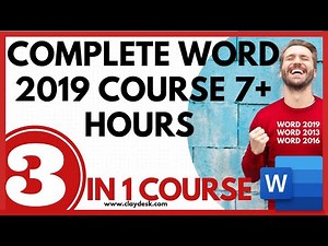 Complete word 2019 course: 7+ hours
