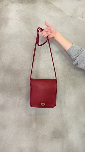 Vintage Coach Compact Pouch Restoration - The Softest Red Bag Ever