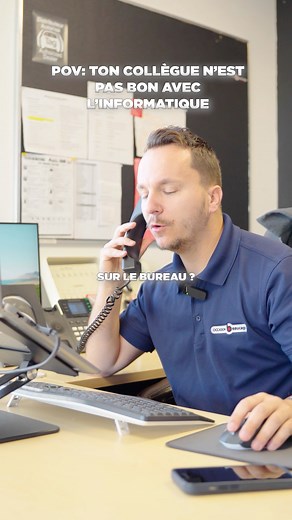 POV: Ton collègue n’est pas bon en informatique 🙄😂 #Occasion #Beaucage #équipe #humour #Informatique | Occasion Beaucage