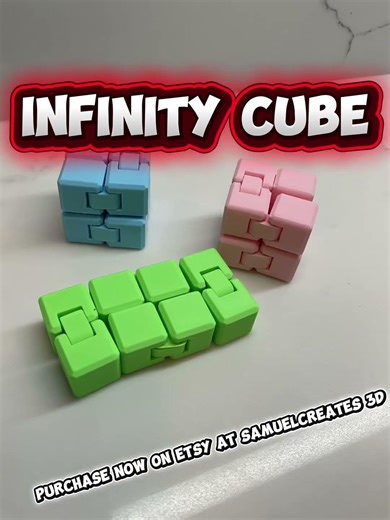 I 3-D printed the most satisfying infinity cube…… It never ends!