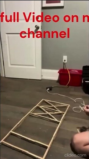 Building a Popsicle Stick Suspension Bridge PART #1 The Pilliars #diy