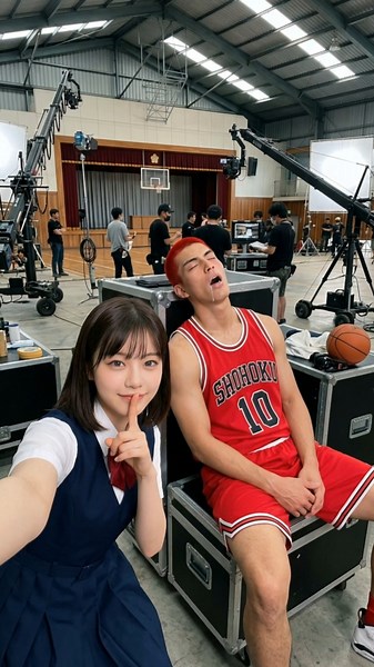 [SlamDunk] Slam Dunk Live-Action Filming Behind the Scenes スラムダンク実写化撮影現場 #anime #liveaction #bask...