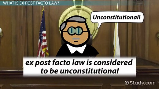 Ex Post Facto Law | Definition & Examples