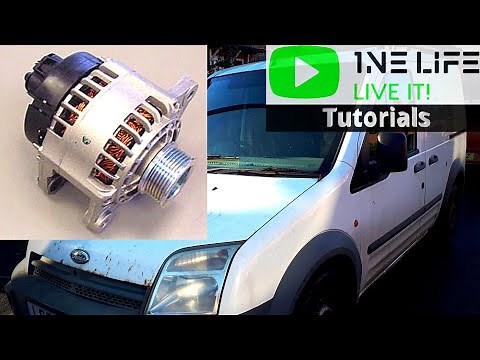Ford Transit Connect - How to Remove and Replace Alternator / Tension Belt