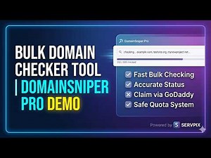 Bulk Domain Checker Tool | DomainSniper Pro Demo
