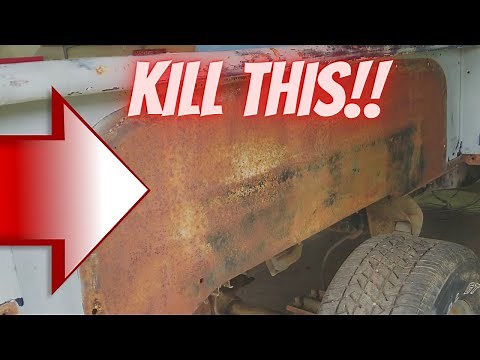 HOW TO EASILY REMOVE RUST IN LESS THAN 1 HOUR: Square Body Chevy Hotrod Build