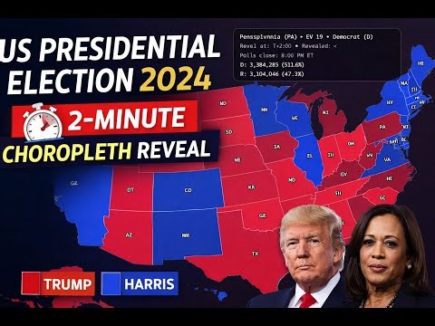 The Race to 270 US Election 2025 Vote Count Animation