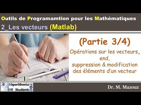 2_Les vecteurs en Matlab (Partie 3/4)