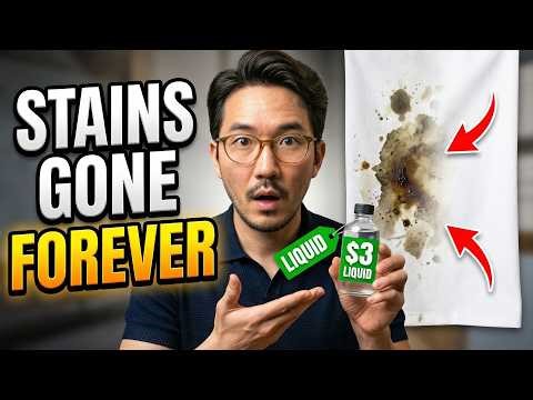 $3 Liquid REMOVES Oil Stains FOREVER — Textile Industry Buried It