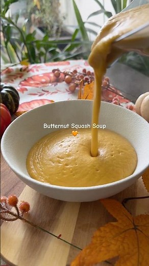 Butternut Squash Soup You’ll Make Again! 💛( recipe in caption) #fypyoutube #grandmasrecipe #soup