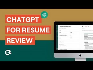 How to Use AI to Review Your Resume | ChatGPT Resume Reviewer