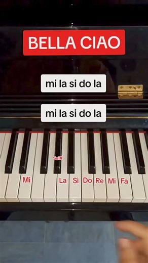 1.4M views · 10K reactions | Bella Ciao Easy Piano Tutorial #piano #pianoteacher | Eagles Wing Pro | Facebook