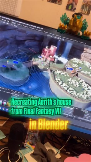 𝐑𝐲𝐮 𝐓𝐞𝐜𝐡𝐚 • 3D Artist on Instagram: "Recreating Aerith’s house in Blender"