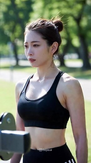 2.1K views · 60 reactions | Stress testing the fluid dynamics. Render level: Ultra-Realistic. Is she sweating, or is my GPU just overheating? The texture on the skin is illegal. #sweat #theyusai #hyperrealism #unrealengine5 #fitnessmotivation #gymlife #wetlook #rendercheck | the.yus.ai | Facebook