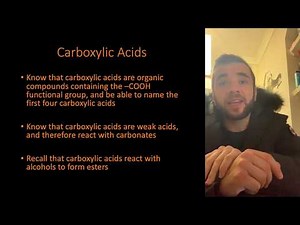 Carboxylic Acids and Esters - GCSE (9-1) AQA Chemistry Unit 4.7