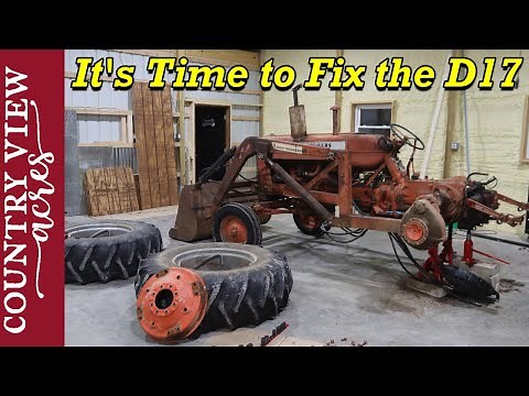 Starting repairs on the Allis Chalmers D17. Tear down day. Removing parts of back half of tractor