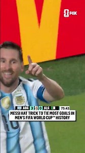MESSI SCORES HIS FIRST CAREER FIFA WORLD CUP HAT TRICK 🇦🇷
