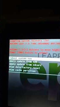 leapfrog unknown tablet model startup, shutdown, recovery mode startup, startup, and shutdown