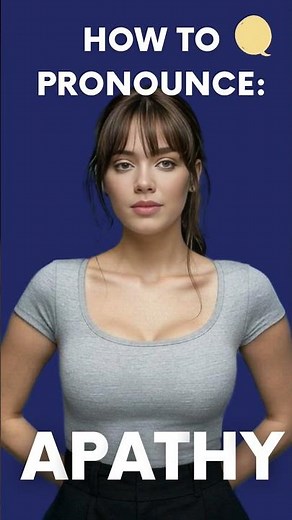 How to pronounce APATHY in English (correctly)