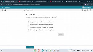 Which of the following rhetorical devices is unique to speaking... | Filo