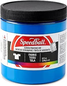 Speedball Art Products Fabric Screen Printing Ink, 8-Ounce, Blue