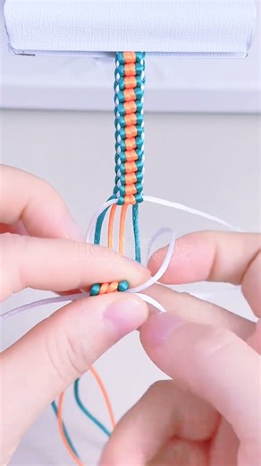 Making bracelets from colorful string #bracelets #colorful #shorts