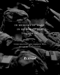 Remembering and honoring all who served. Thank you from Elation. | Elation Professional